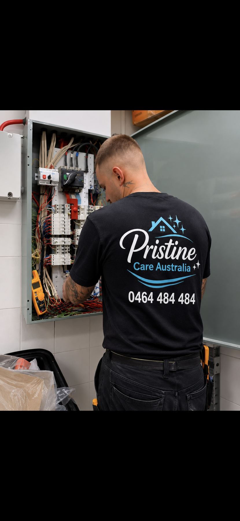 Electrical work on site, Sydney