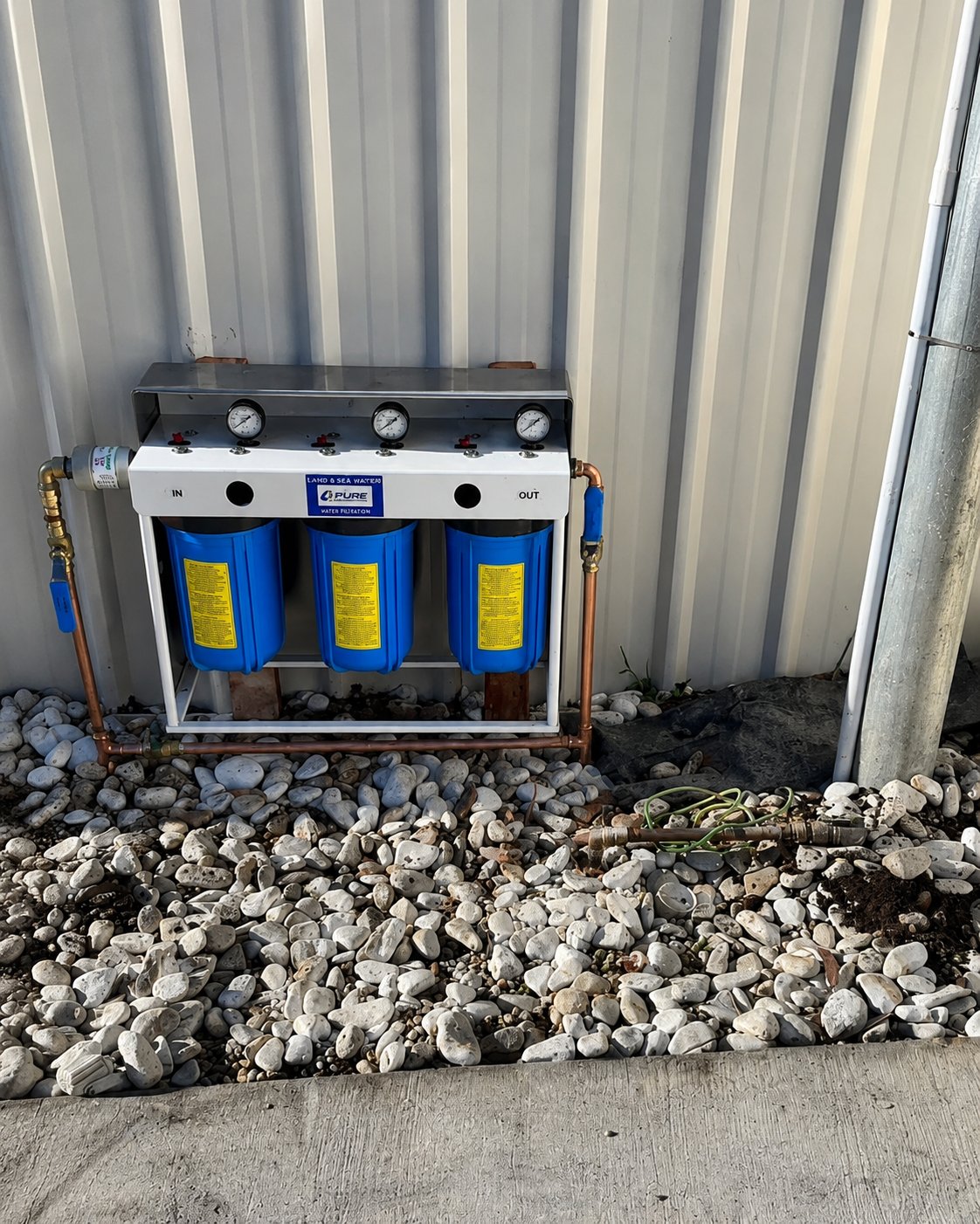 Water filtration system installation, Sydney property