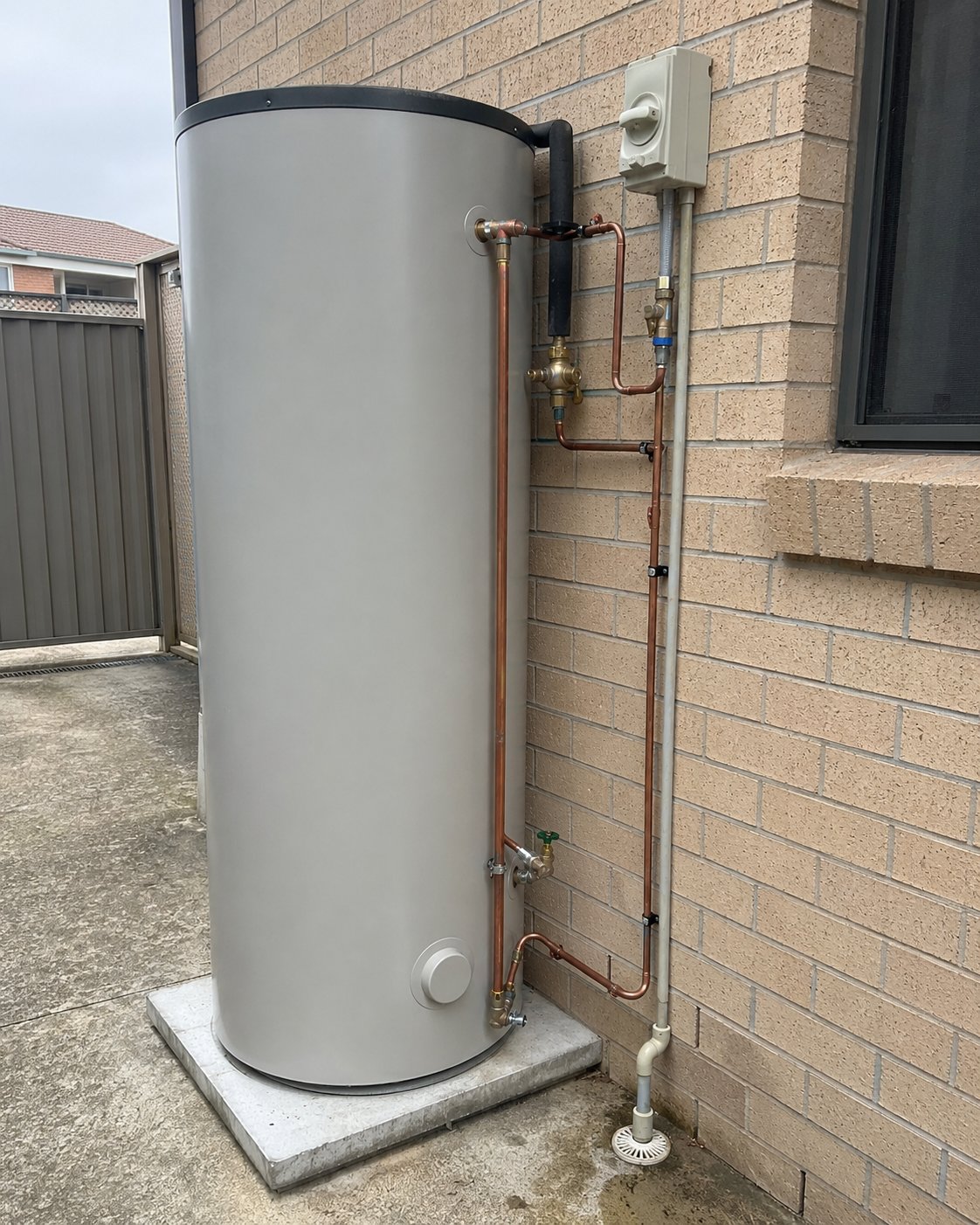 Hot water system installation, Sydney property