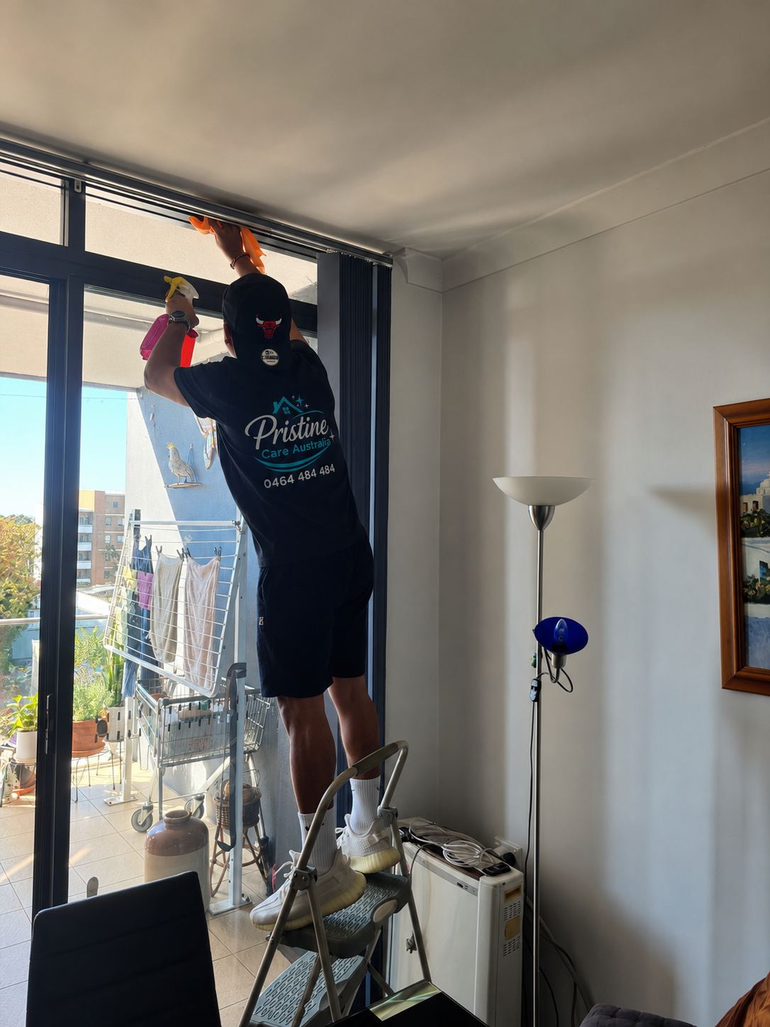 Window cleaning result, Sydney property